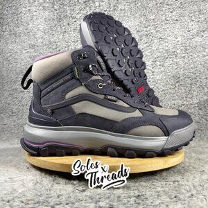 Vans MTE Crestline Waterproof Boot Size 10 Men Dark Grey Purple